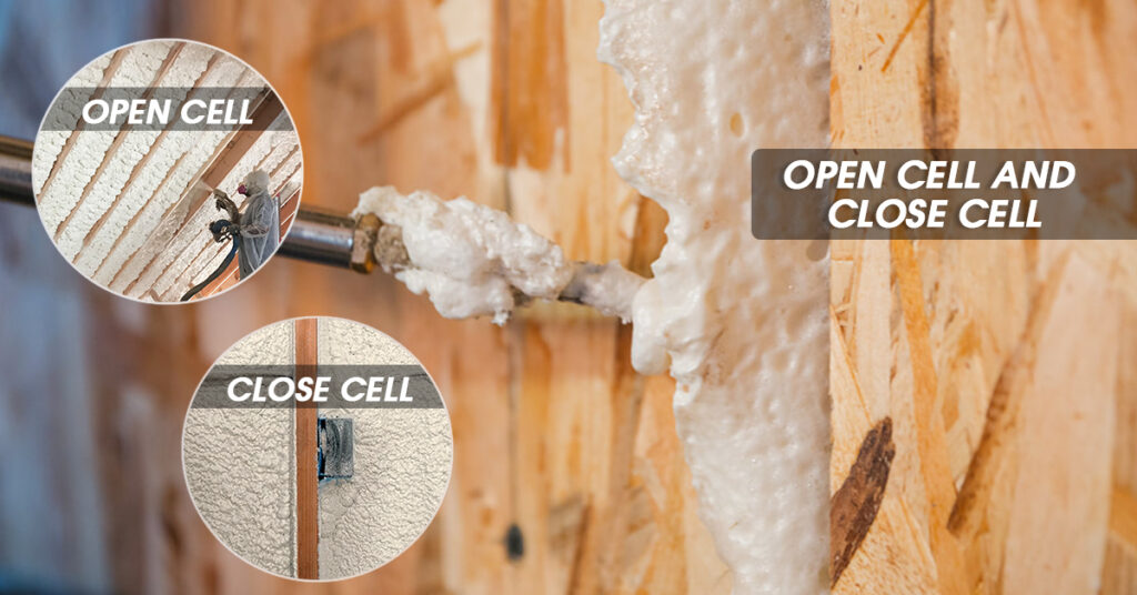 what is the difference between open and closed cell foam insulation